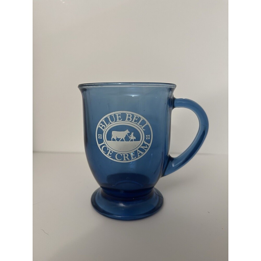 Vintage Anchor Hocking Cobalt Blue Glassware Blue Bell Ice Cream Company
